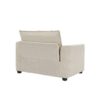 Comfortable Oversized 3 Piece Sofa Set With Single 2 Seater 3 Seater Sofas Corduroy - Beige - Image 5