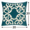 Dora - Vintage Vine Pillow Cover - Green / Dark Green - Image 4