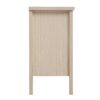 2 Door Carved Storage Cabinet With Adjustable Shelf, Accent Furniture For Living Room, Hallway, Kitchen - Black / Natural - Image 14