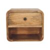 Mini Floating Open Bedside - Oak - Image 2