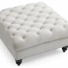 Charming Traditional Ottoman - Ivory - Image 4