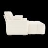 Modern Ergonomic Single Seater Sofa With Ottoman, High Resilience Support - White - Image 7