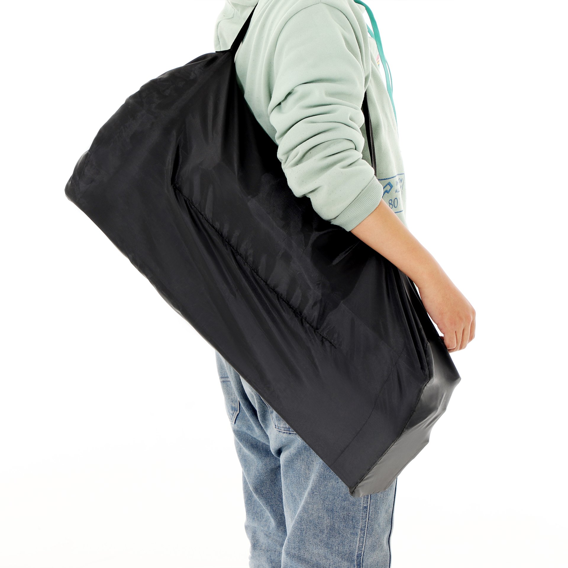 Folding Outdoor Table With Carrying Bag, Lightweight Aluminum Roll-Up Square Table For Indoor, Outdoor Camping, Picnics, Beach, Backyard, Bbq, Party, Patio - Black - Image 20