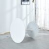 Tulip Table Mid-Century Dining Table For 2-4 People With Round MDF Table Top, Pedestal Dining Table, End Table Leisure Coffee Table - White - Image 6