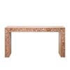 Rustic Wood Console Table With Natural Log Accents, Entryway Table, Narrow Sofa Table, Hallway Accent Table, Modern Farmhouse Style - Natural - Image 5