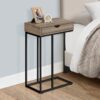 Accent Table, C - Shaped Versatile Design - Taupe - Image 3