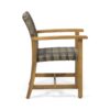 Outdoor Dining Chair (Set of 2), Teak Acacia Wood Frame - Natural Stained - Image 10