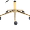 Velvet Home Office Desk Chair, Modern Cute Computer Chair With Swivel Wheels, Height Adjustable - Wine Red - Image 23