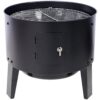 Portable Charcoal Smoker Grill For Outdoor Cooking - Black - Image 11