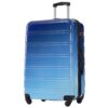 Hardshell Luggage Sets 3 Piece Gradient Color Expandable Suitcase With Spinner Wheels And Tsa Lock Lightweight 20" 24" 28" Available - Blue / Light Blue - Image 3
