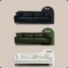 Modern Teddy Velvet Sofa, Comfort And Style For Living Spaces - Black - Image 7