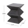 Outdoor Lightweight, Concrete Side Table - Copper - Image 3