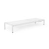 Outdoor Chaise Lounge Chair, Aluminum Adjustable Outside Chair For Pool Patio Beach Yard, All Weather Use UV Resistant 400Lbs Weight Capacity - White - Image 11