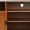Draper - Mid Century Tall TV Media Stand - Teak Brown - Image 5