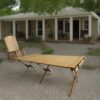 Multi-Function Wooden Foldable Portable Patio Dining Table, Indoor And Outdoor Universal - Natural - Image 5