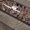Outdoor 48" Rectangular Iron Propane Fire Pit With 50, 000 Btu - Brown Wood Pattern - Image 15