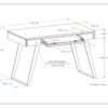 Lowry - Small Desk - Rustic Natural Aged Brown - Image 8
