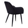 Dining Chair, Side, Upholstered For Dining Room (Set of 2) - Black - Image 4