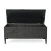 Rupert - Storage Unit Resin Wicker Outdoor Storage - Gray - Image 9