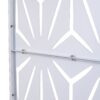 Outdoor & Indoor Metal Privacy Screen, Freestanding Decorative Panels For Deck, Balcony, Patio, Lawn, And Garden - White - Image 8
