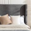 Harper - Tall Headboard Upholstered Bed With High Headboard - Gray - Image 5