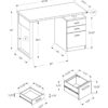 Computer Desk For Home Office, Laptop, Left Right Set - Up, Storage Drawers, Modern - Black - Image 12