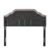 Luella - Button Tufted Full / Queen Upholstered Metal Panel Headboard - Light Gray - Image 10