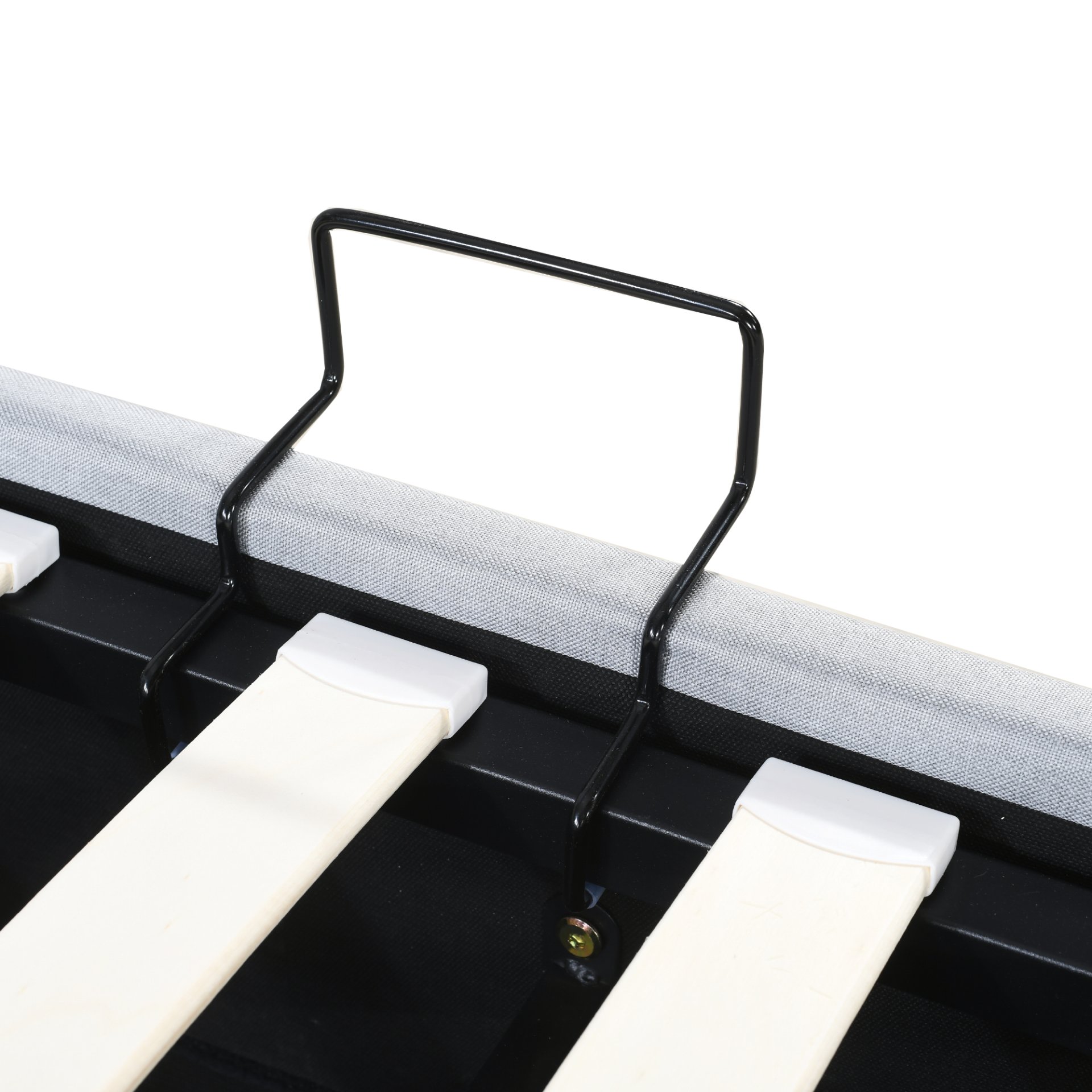 King Size Upholstered Platform Bed With A Hydraulic Storage System - Gray - Image 15