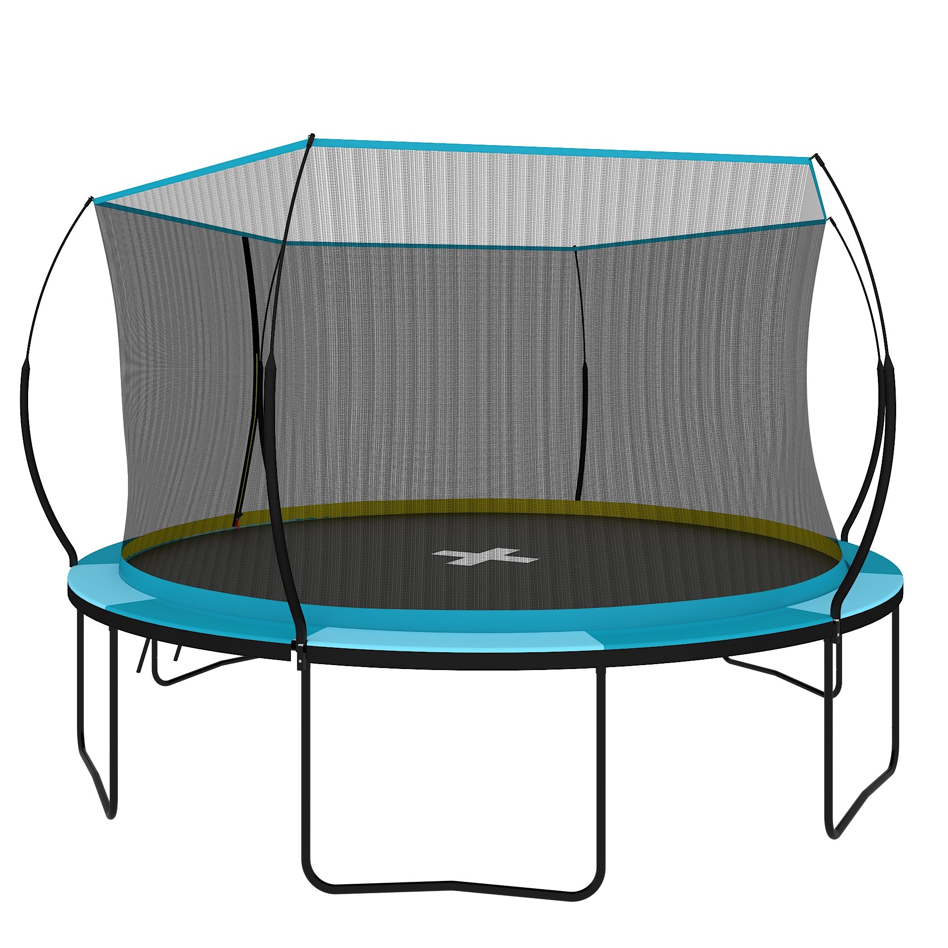 Yc 14Ft Recreational Trampolines With Enclosure For Kids And Adults With Patented Fiberglass Curved Poles Pumpkin - Pumpkin Blue - Image 20
