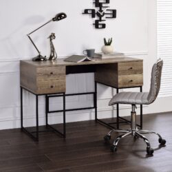 Desirre - Wirting Desk With USB Port - Oak
