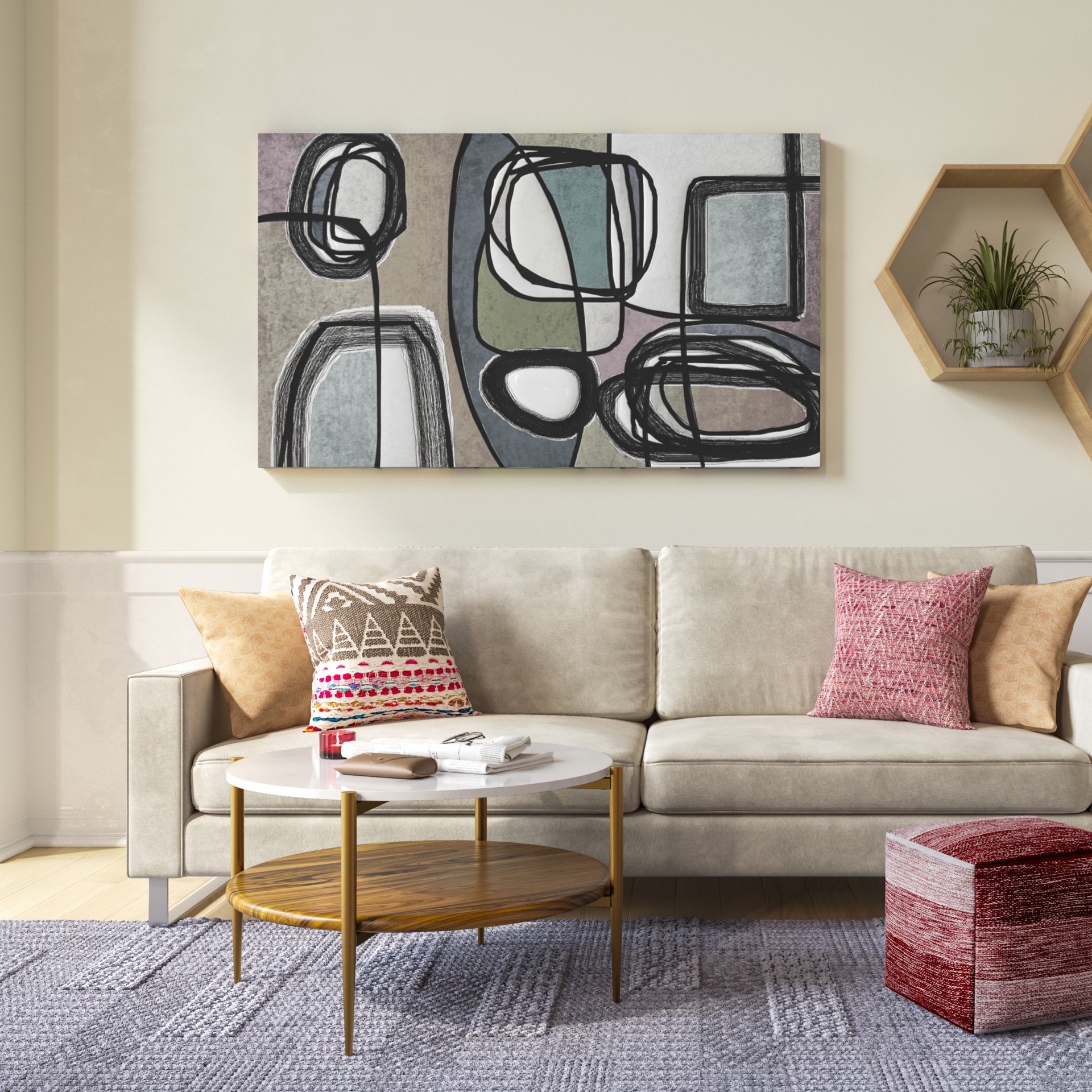 Wagner - Coffee Table - White / Natural - Image 7