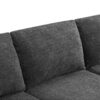 Modular U Shaped Sectional With Ottomans, Luxury Cloud Floor Couch With Deep Seat Fully Compressed Upholstered Sofa - Dark Gray - Image 11