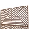 Freestanding Decorative Privacy Screen For Deck Balcony Patio, Metal Privacy Screen - Brown - Image 7