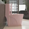1.1 / 1.60 Gpf Dual-Flush One Piece Toilet, Water-Saving Elongated Comfort Height Floor Mounted, Soft Close 1000 Gram Map Flushing Score Toilet 23T01-Rs - Rose - Image 10