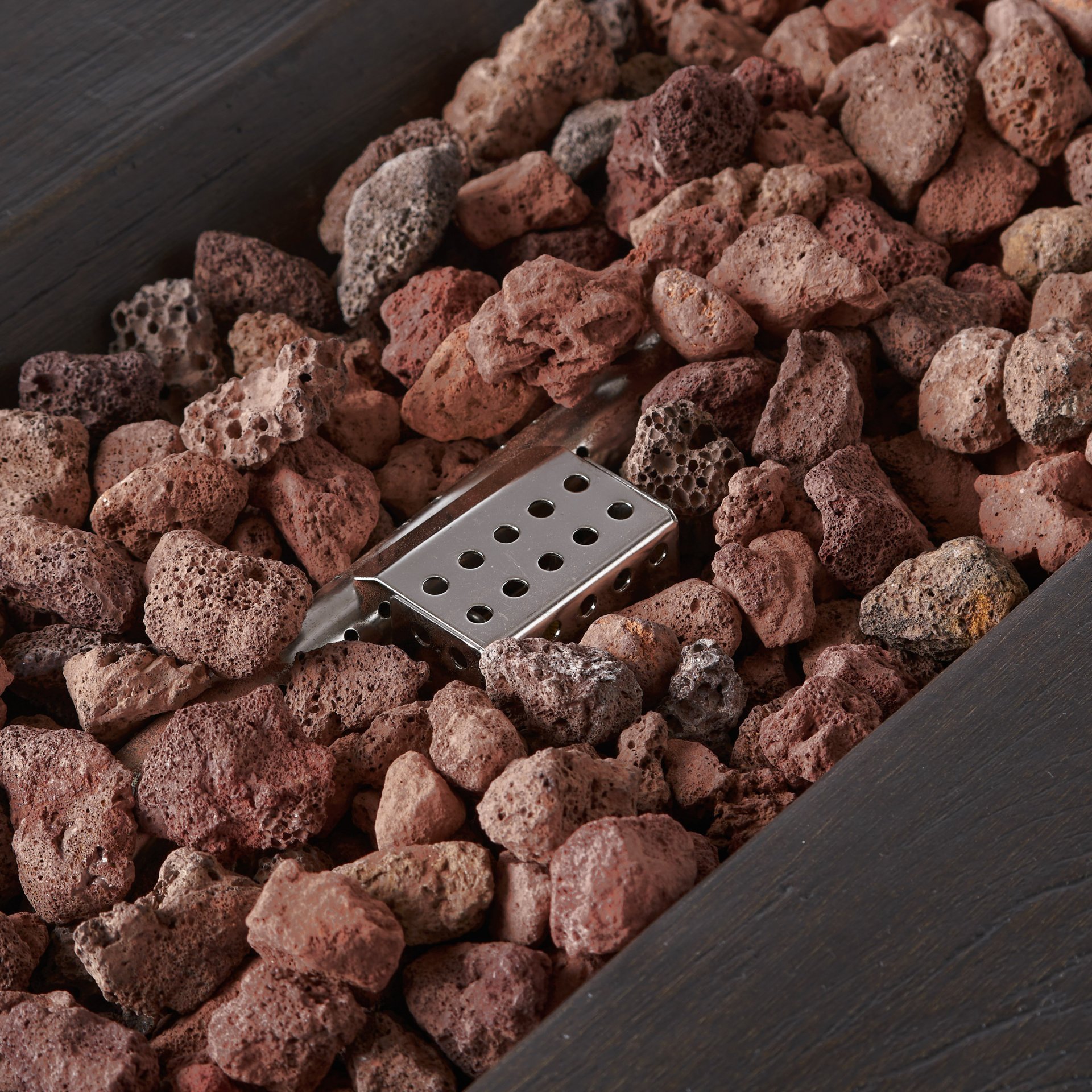 Custer - Rectangular Fire Pit 50, 000 Btu Magnesium Oxide - Brown - Image 16