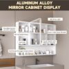 Aluminium Medicine Cabinet Mirror With 3 Colors LED Light And Defogging Function - White - Image 15