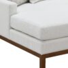 Valiant - Chenille Sectional Sofa With 4 Pillows - Ivory - Image 6
