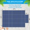 Pool Safety Cover, Fits 18 X 36Ft Rectangular Inground Winter Swimming Pools, High Strength Mesh - Blue - Image 3