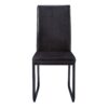 Dining Chair Side Upholstered, For Dining Room (Set of 2) - Black - Image 5