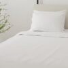 4 Piece California King Brushed Microfiber Hypoallergenic Sheet Set - White - Image 4