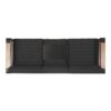 Giovanna - 3 Seater Sofa With Aluminum Frame And Water Repellence Cushions - Black - Image 8