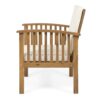 Casa - Acacia Club Chair Coastal Classic Outdoor Seating - Brown - Image 8