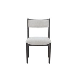 Comfortable Upholstery Cresent Chair (Set of 2) - Peppercorn