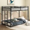 Adam - Twin Over Twin Bunk Bed - Black Metal - Image 9