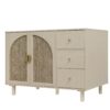 2 Door 3 Drawer Cabinet, Suitable For Bedroom - Natural - Image 8
