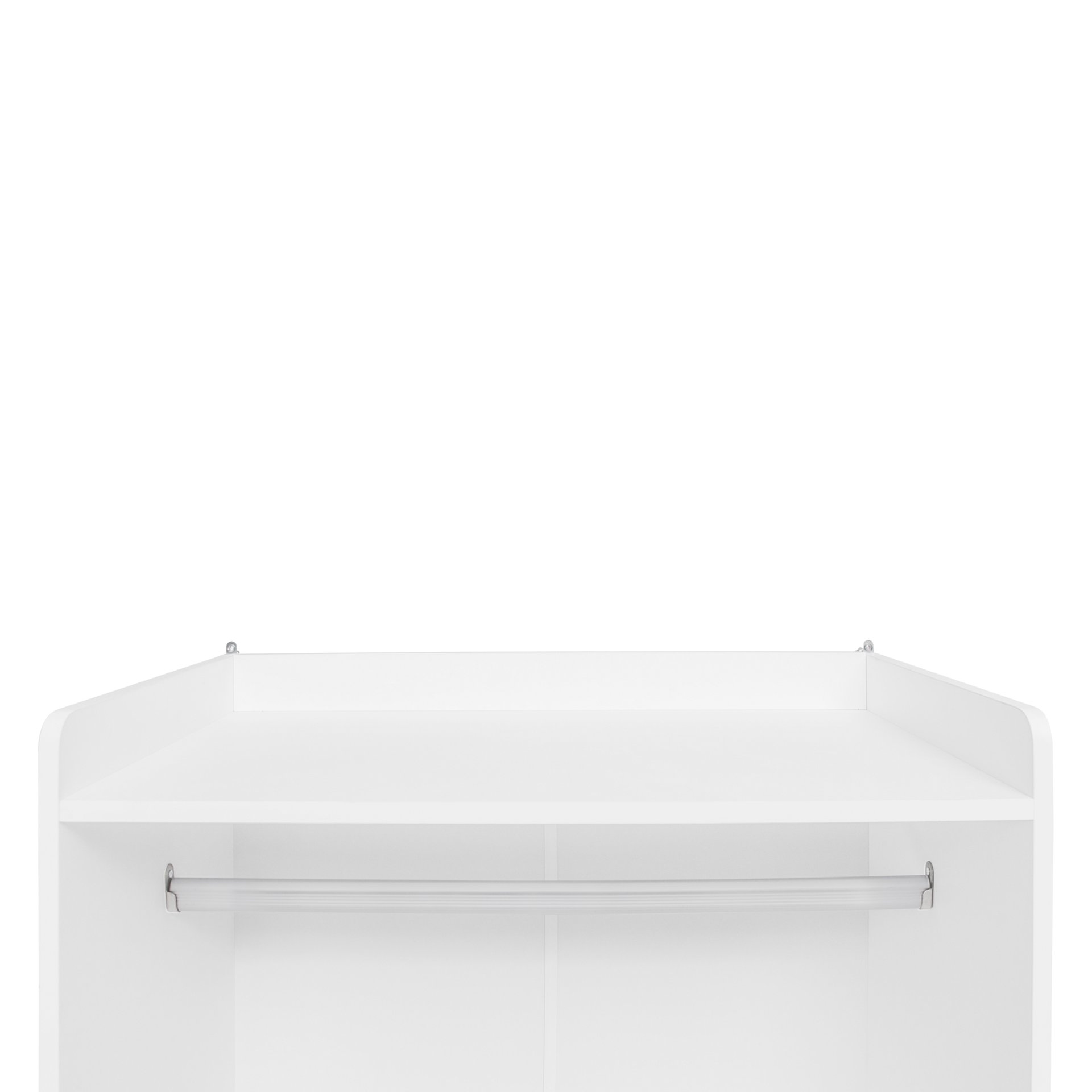 Wardrobe With 3 Drawers High Wardrobe Armoire With Rattan For Living Room Organizer - White - Image 17