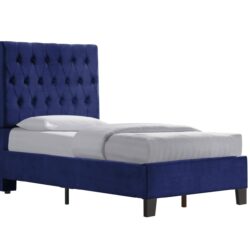 Luma - Twin Upholstered Bed - Blue