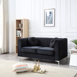 Delray - Loveseat - Black
