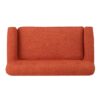 Classic Loveseat With Rolled Armrests And Button Tufting - Orange - Image 7