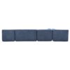 Upholstered Sofa Free Combined Sofa Couch With 2 Chaise Lounge And 5 Back Pillows For Living Room - Blue - Image 22